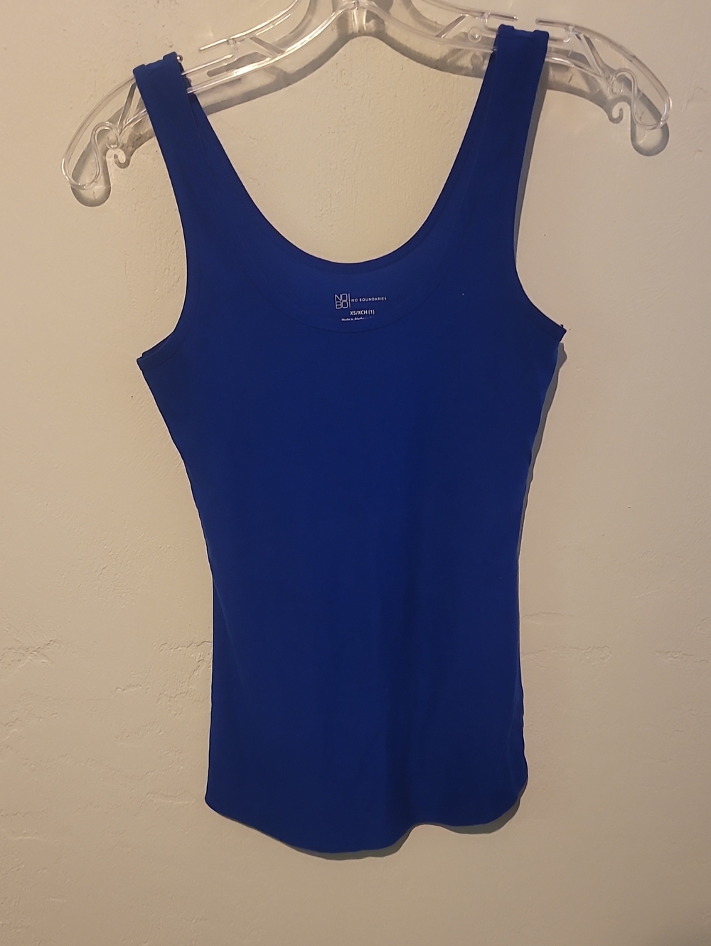 No Boundaries Royal Blue Scoop Neck Tank Top
